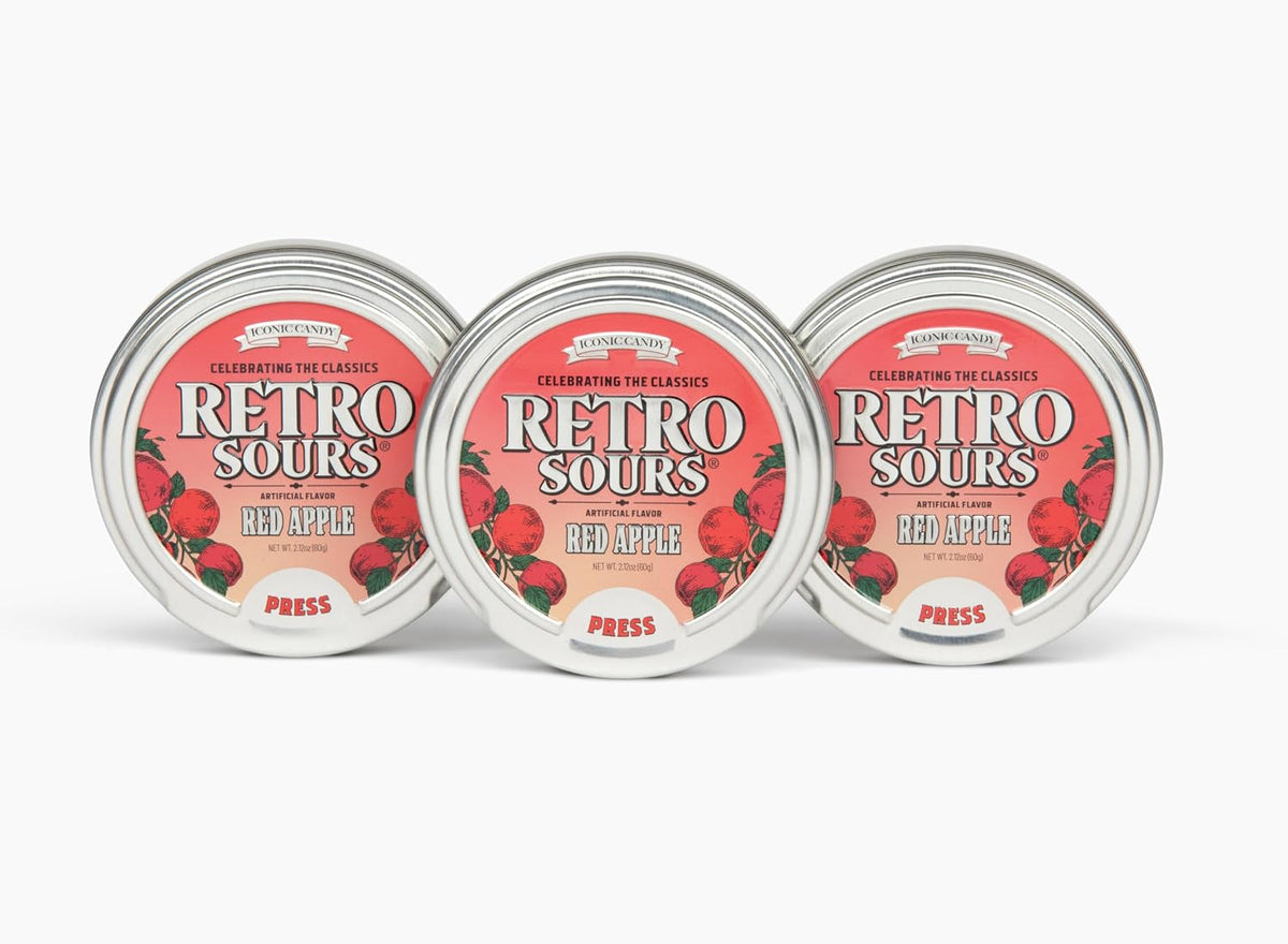 Retro Sours | Hard Tangy Candy | Brought To You By Iconic Candy (3, Tangerine, Mango, Citrus) - Image 14