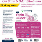 Eco Strong Cat Stain And Odor Remover | Enzyme Urine Odor Neutralizer - Stain Remover for Carpet, Litter Boxes, Bedding, and Laundry [Citrus Scent, 32 oz. Spray] - Image 9