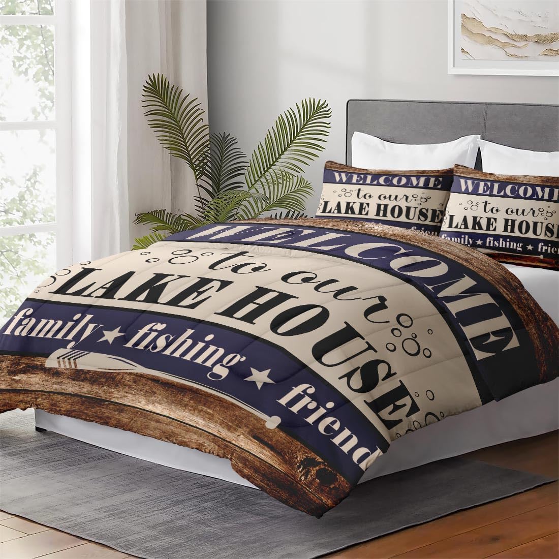 WeCozy 3 piece bedding set with matching pillowcases