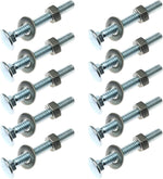 TAODAN carriage bolts set front view with nuts and washers