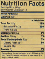 Yankee Traders premium sweet chocolate espresso snack bag side view