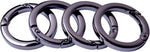 Close up view of Bobeey metal spring ring lock and thickness