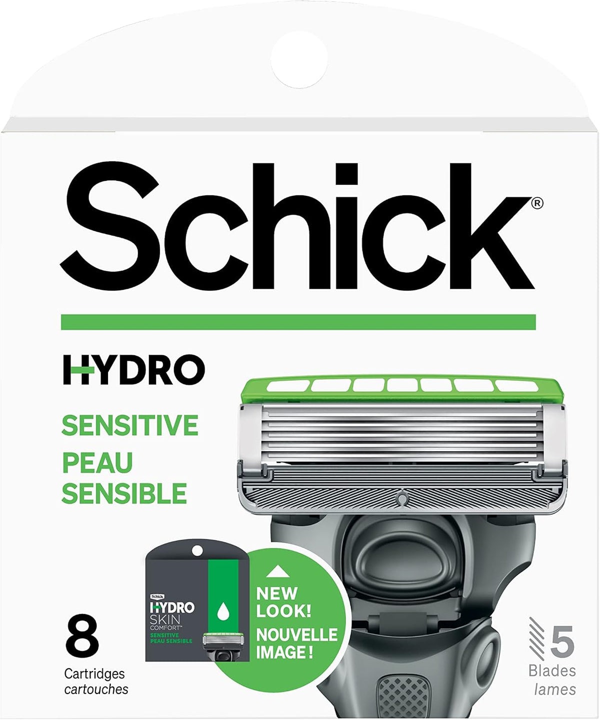 Schick Hydro Sense Sensitive Mens Razor Blade Refill With Skin Guards, Includes 12 Razor Blades Refills - Image 10