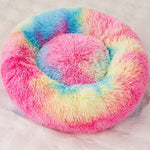 Finenohoory fluffy pet bed top down angle for small cats