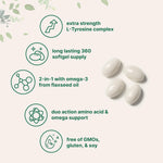 Micro Ingredients dual-action softgels close-up texture