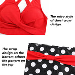 SEAFORM two piece swimsuit crisscross back detail