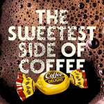 Group of unwrapped coffee delight hard candies