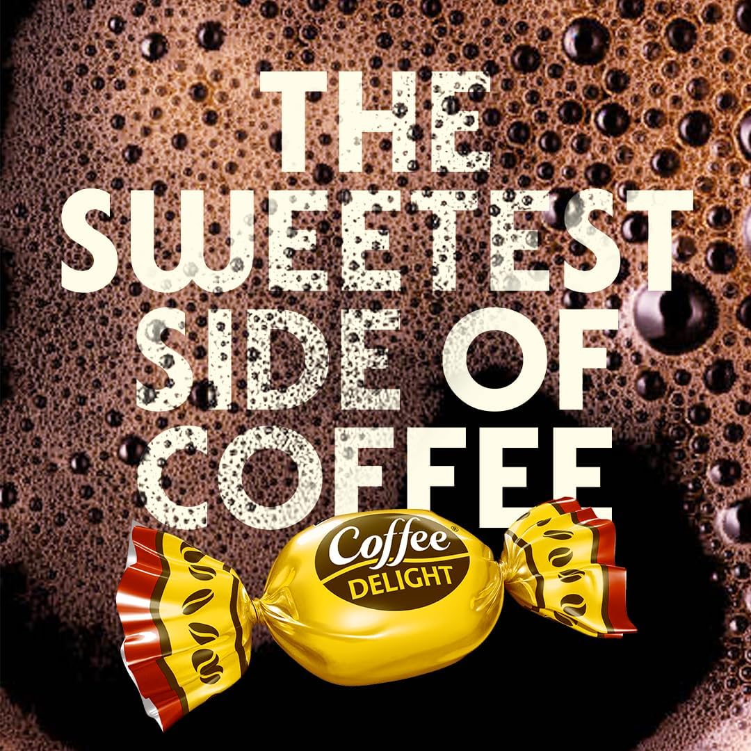 Group of unwrapped coffee delight hard candies