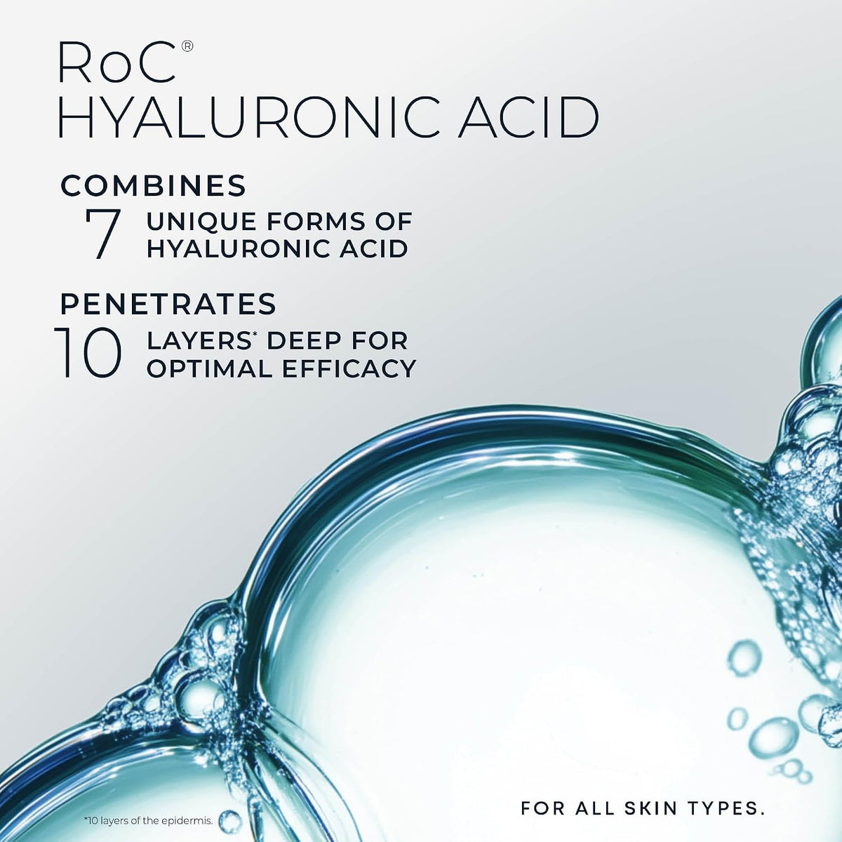 RoC Hydration plus facial cream clinical skincare formula back label