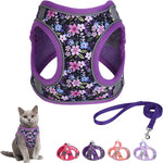 Step in Dog Harness and Leash Set, Flower Adjustable Easy Walk Puppy Harnesses, Soft Mesh No Pull Pet Vest Harness for Small Dogs and Cats(Strawberry, XS) - Image 15