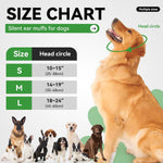 Dog wearing calming ear hoodie for noise protection