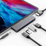 iPad Pro USB C Hub Adapter, 7-in-1 Hub, 4K@60Hz HDMI, SD/TF, 3.5mm, 60W PD - Image 7