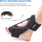 Soulern plantar fasciitis brace packaging and included massage ball