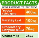Side view of StrellaLab No Poo Chews packaging