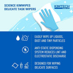 Kimtech Kimwipes used in laboratory instrument cleaning setup