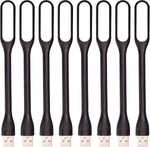 Kyfreshpower flexible mini USB LED lamp light 8-pack front view showcasing slim design