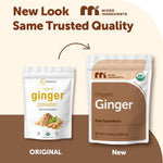 Micro Ingredients organic ginger powder certification seals