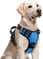 rabbitgoo Dog Harness for Large Dogs, 3 Buckles Easy On & Off No Pull Pet Vest, Soft Padded Walking Pet Harness with Control Handle, Adjustable and Reflective, Pink, L - Image 10