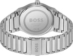 BOSS Candor watch stainless steel bracelet close up
