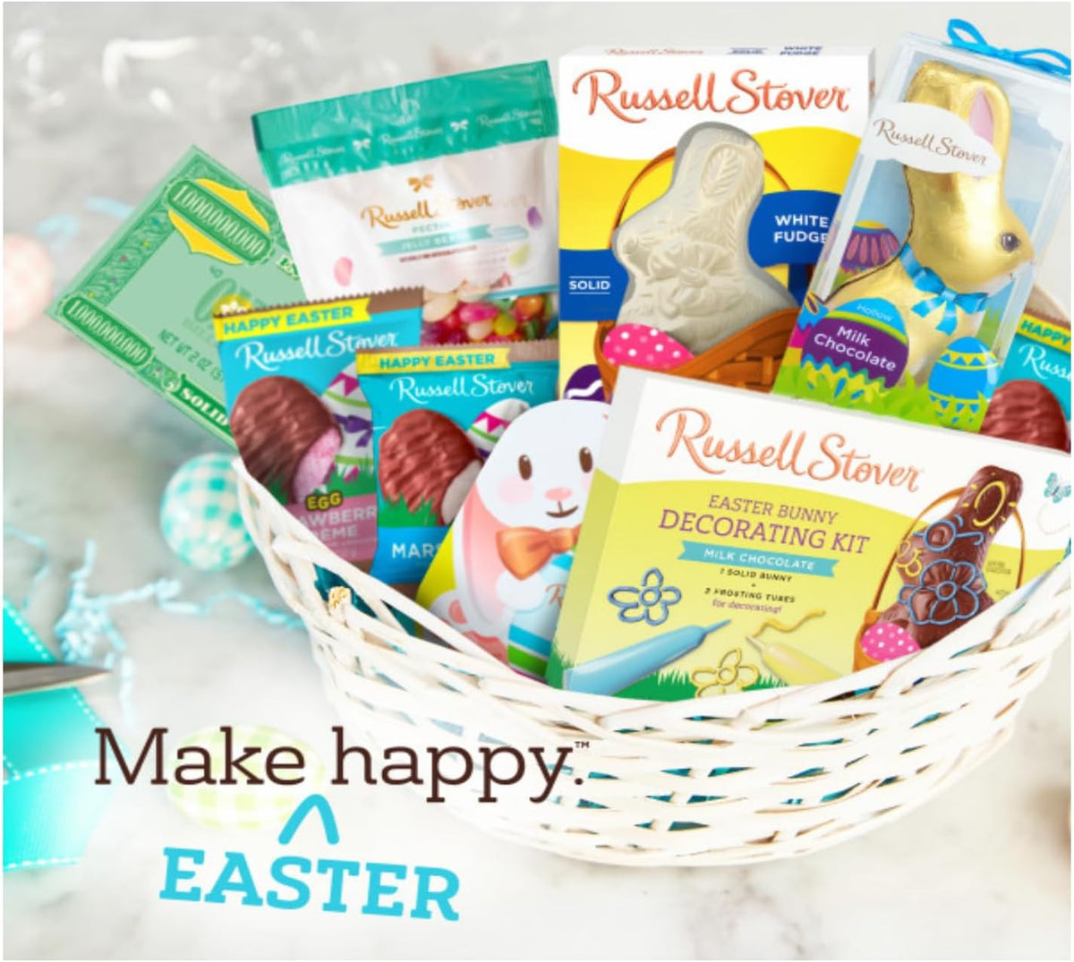 Authentic Russell Stover spring holiday treats on display