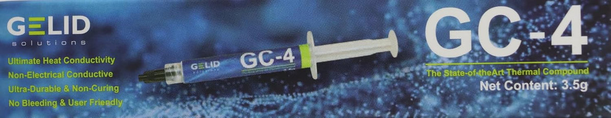 Gelid Solutions GC-4 thermal compound retail packaging layout