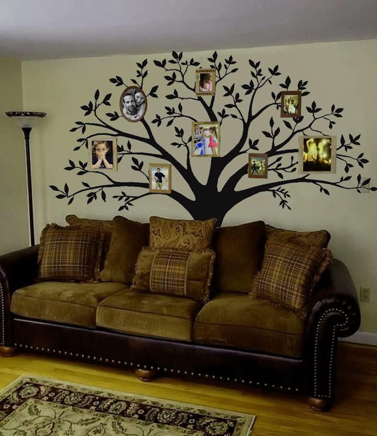 Package contents showing vinyl decal and transfer film for wall art