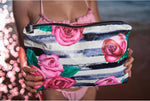 L'OLGA wet dry beach pouch showing pattern design