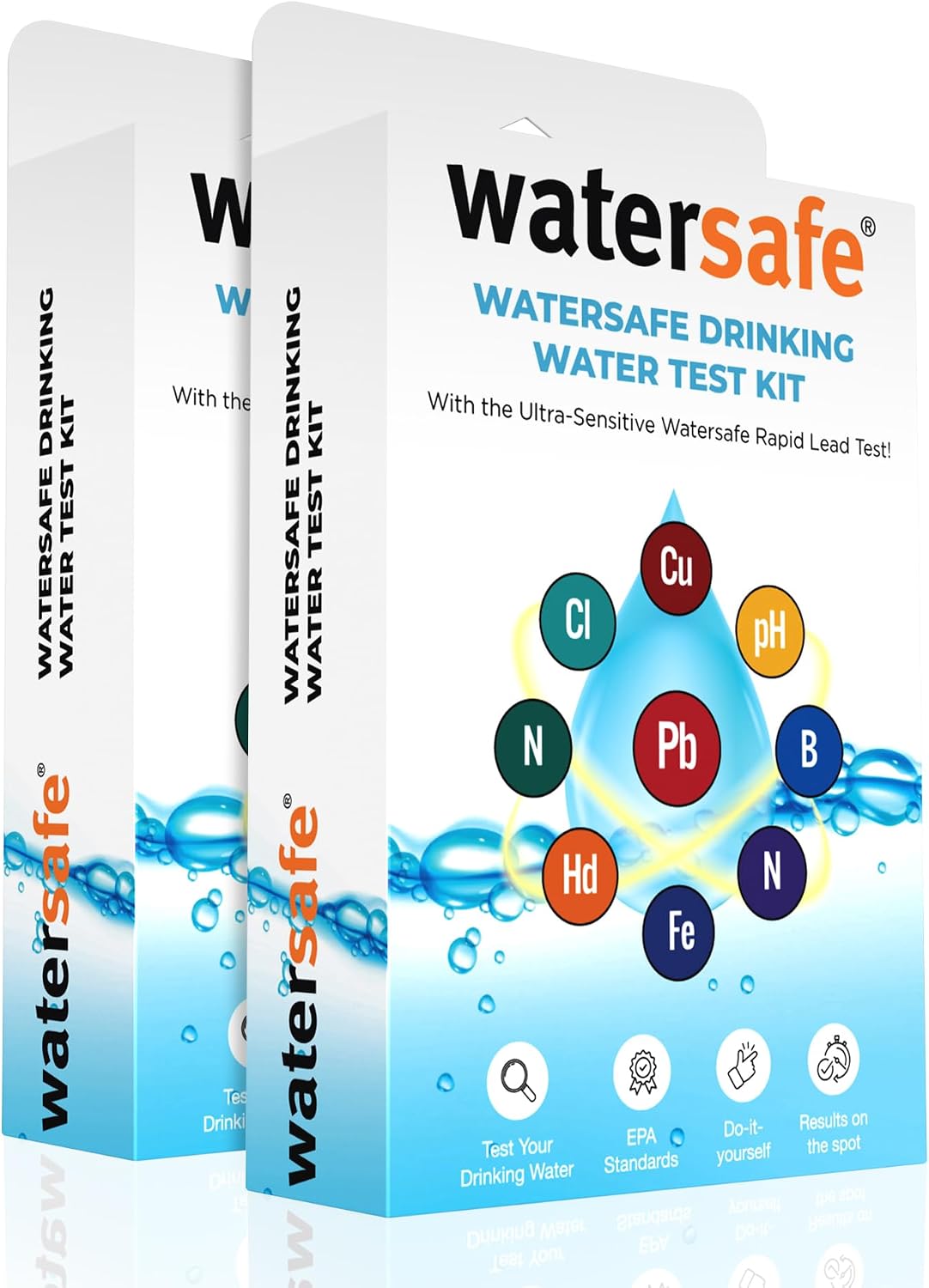 Watersafe original water testing kit complete box set