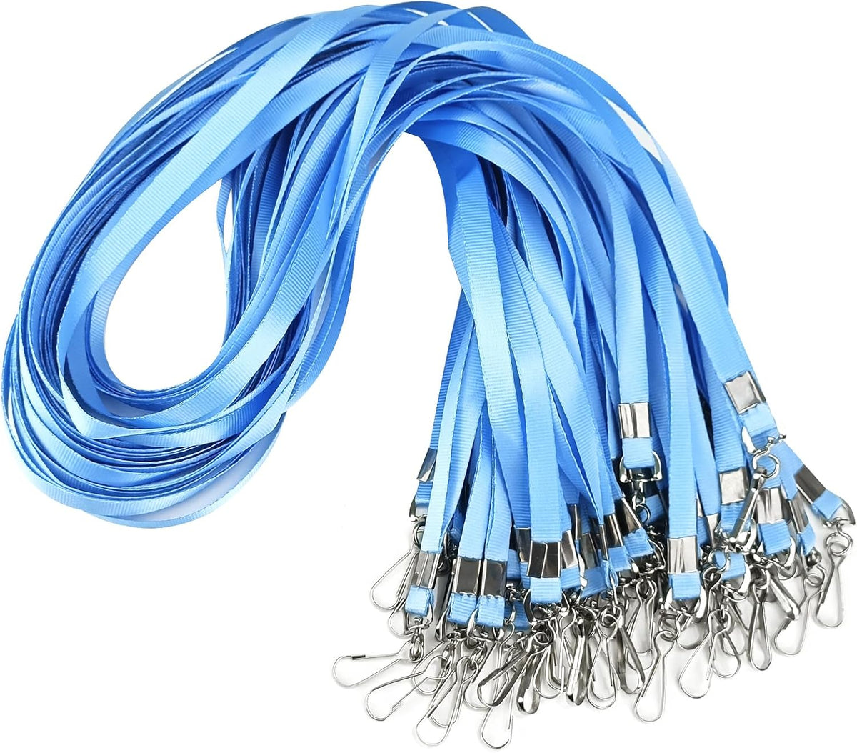 Korty 50 Packs Bulk Lanyards Lanyards for ID Badges(Yellow) | Lanyards with Swivel Hook Clips for Name Tag Lanyard ID Holder - Image 12
