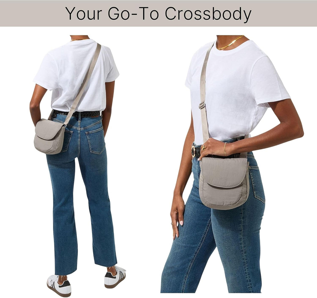 Baggallini Swift Flap Mini Crossbody open compartment