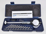 Fowler bore gage set with interchangeable anvils and storage case