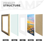 Space Art Deco decorative frame displayed horizontally in a gallery wall setup