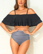 Tempt Me two piece swimsuit styled for tropical vacation