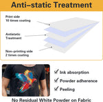 OneMoreBuck DTF Transfer A4 30 Sheets, Matte Clear PreTreat Sheets PET Heat Transfer Paper for DIY, Direct to Film Print on Any Textile - Image 6