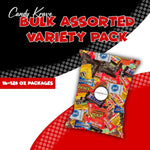 Two pounds of CandyKrave fun size assorted chocolates scattered to display the collection variety.