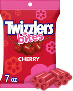 Sealed sixteen ounce bag of TWIZZLERS Bites cherry candy imported to India