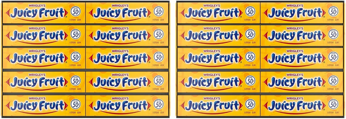 JUICY FRUIT Gum Sugar-Free Chewing Gum, JUICY FRUIT Chews, 40 Pieces Per Bottle, (Pack of 6) - Image 9