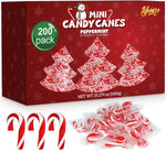 Yumzo twenty five count miniature candy canes box back view