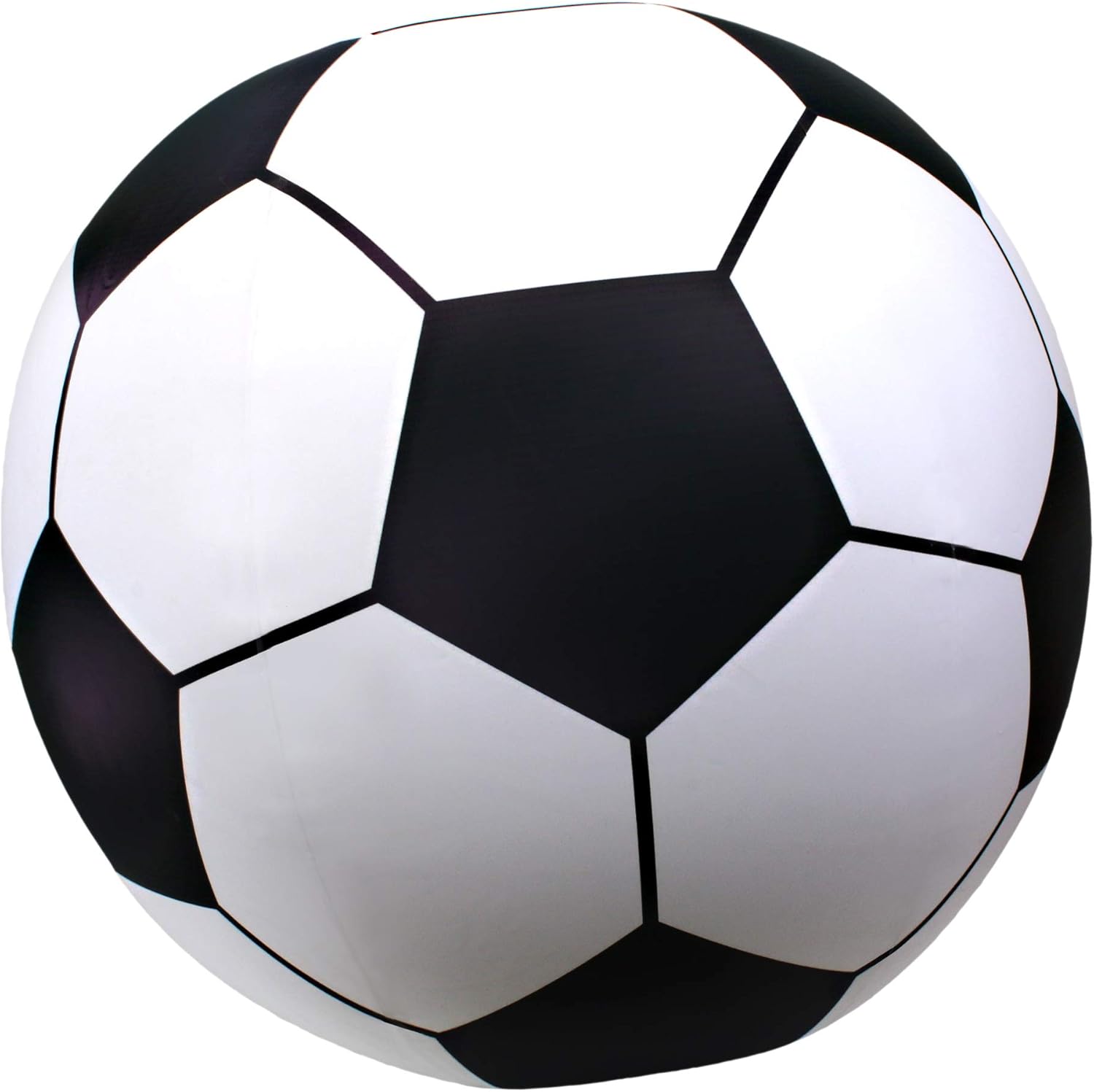 GoFloats Giant Inflatable Soccer Ball front view for outdoor backyard games