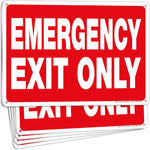 iSYFIX Emergency Exit Only Signs, 10x7 Inch, 10 Pack, Metal Glow | 100% Rust Free .040 Aluminum Signs, Glow in the Dark Laminated, UV, Weather, Scratch, Water & Fade Resistant - Image 14