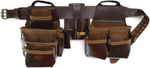 Style n Craft Leather Framer's Tool Belt Combo - 4 Piece Set for Men - Full-Grain Leather with 17 Pockets, Tape Holder & Hammer Loop - Heavy Duty Nylon Stitch - Ideal Carpenter's Tool Belt - Image 10
