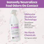 Non toxic biodegradable cat urine and feces odor neutralizer spray close up