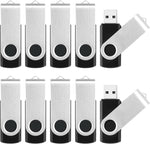 MECHEER bulk 8 Gigabyte flash drive ten pack front view showcasing the modern swivel design.