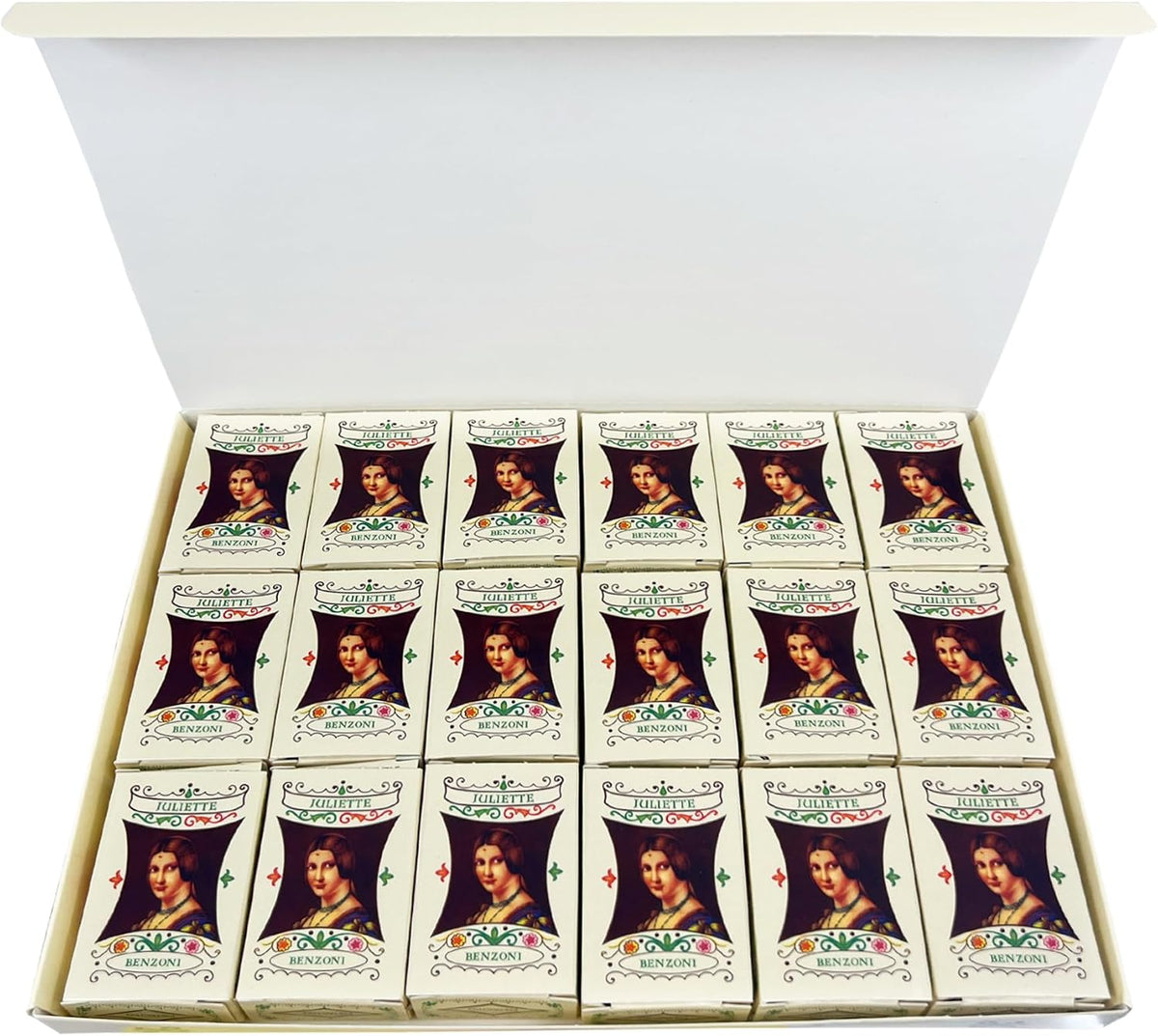 Gourmet imported Italian honey nougat showing ingredients and texture