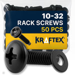 M6 Cage Nuts, Screws and Washers [Size: M6 x 16mm 50 Pack] Rack Mount Screws Hardware for use with Network and Server Rack Accessories, Routers, Cabinets and Enclosures. - Image 9