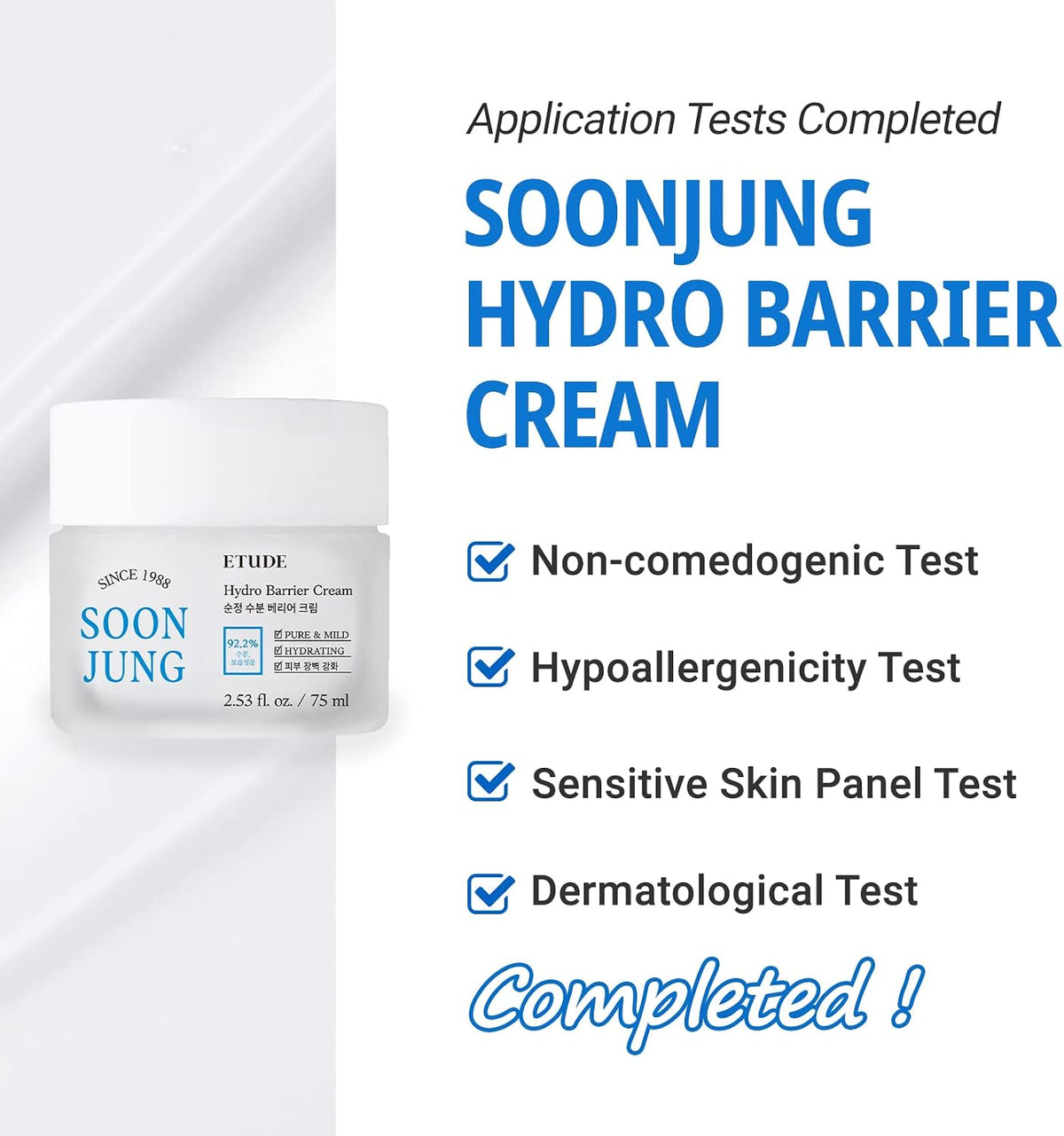 Panthenol and madecassoside soothing skin barrier moisturizer formula