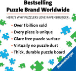 Ravensburger puzzle unique piece shapes close up