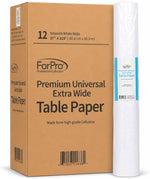 ForPro salon table paper setup in spa room