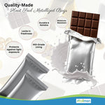 Foilman heat seal bags sealed with chocolate bar inside