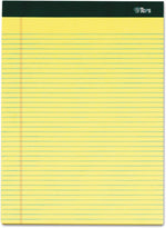 TOPS legal ruled notepad highlighting three hole punched margin